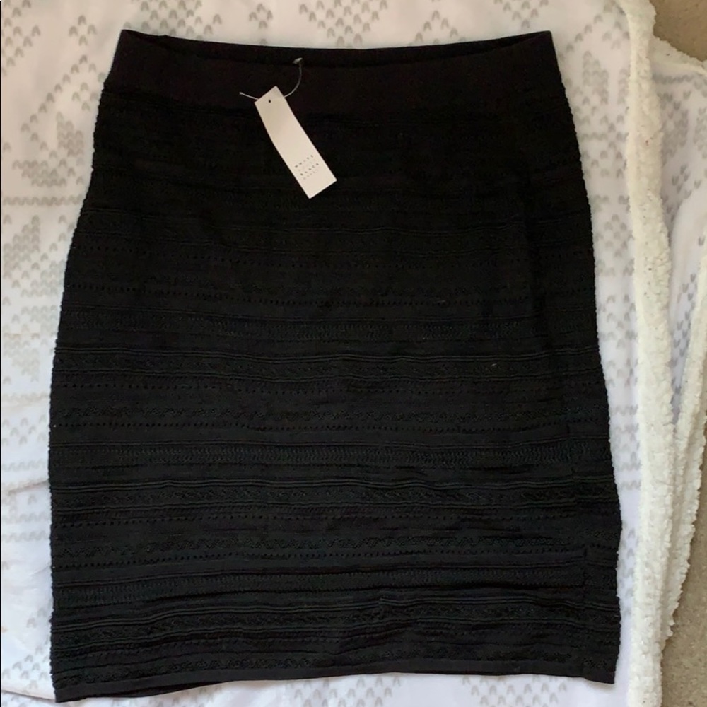 Black pencil skirt